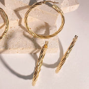 Gold Hoop Earrings - Jiaxyk